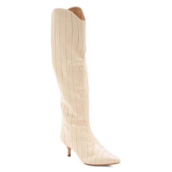 SCHUTZ Handbags - SCHUTZ Almond Made In Brazil Leather Maryana Lo Boots